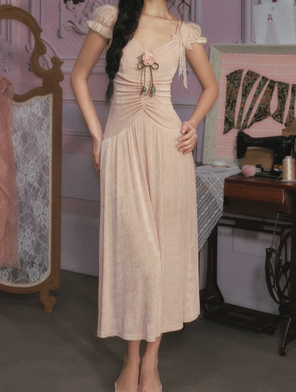 Robe de bal de princesse bustier à volants en satin long, robe de soirée C8117