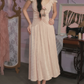 Robe de bal de princesse bustier à volants en satin long, robe de soirée C8117