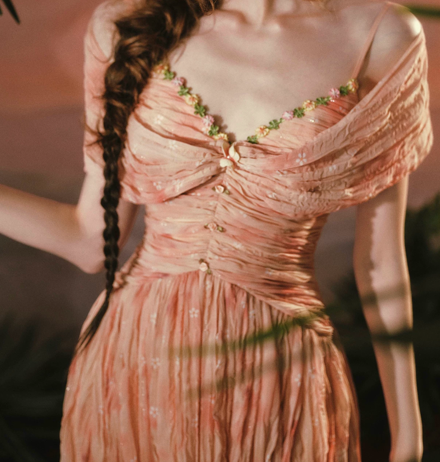 Robe de bal de princesse bustier à volants en satin long, robe de soirée C8117