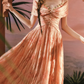 Robe de bal de princesse bustier à volants en satin long, robe de soirée C8117