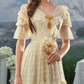 Robe de bal de princesse bustier à volants en satin long, robe de soirée C8117
