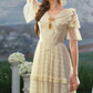 Robe de bal de princesse bustier à volants en satin long, robe de soirée C8117
