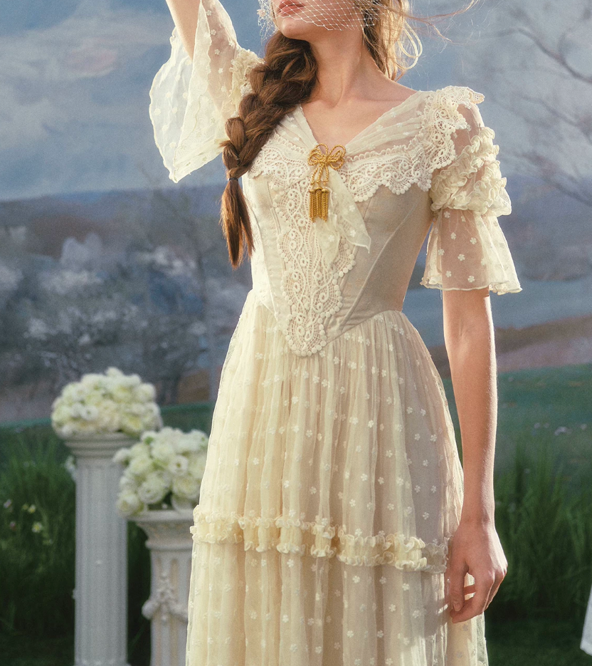 Robe de bal de princesse bustier à volants en satin long, robe de soirée C8117