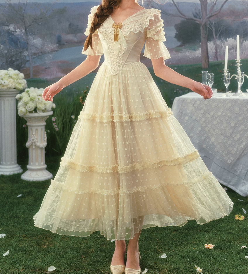 Robe de bal de princesse bustier à volants en satin long, robe de soirée C8117