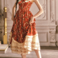 Adorable Square Neck Red Prom Dress Florals Bows A-Line Evening Dress C8564