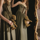 Robe de bal de princesse bustier à volants en satin long, robe de soirée C8117
