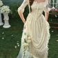 Robe de bal de princesse bustier à volants en satin long, robe de soirée C8117