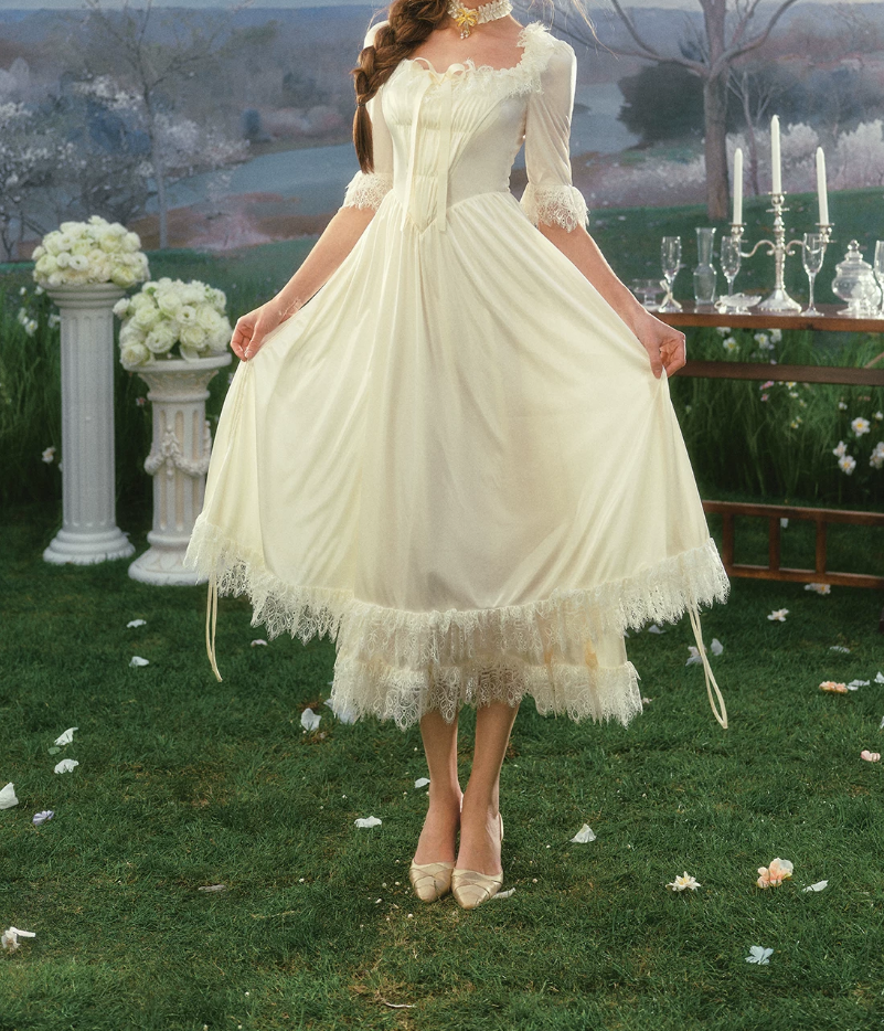 Robe de bal de princesse bustier à volants en satin long, robe de soirée C8117