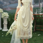 Robe de bal de princesse bustier à volants en satin long, robe de soirée C8117