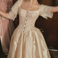 Robe de bal de princesse bustier à volants en satin long, robe de soirée C8117