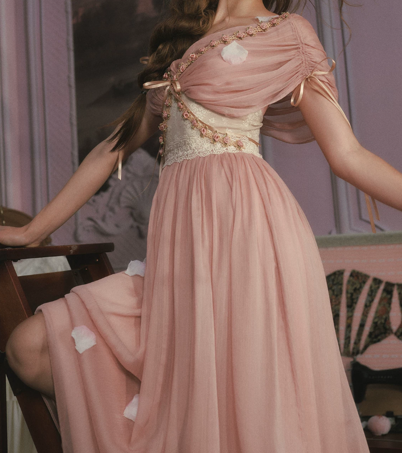 Robe de bal de princesse bustier à volants en satin long, robe de soirée C8117