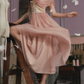 Robe de bal de princesse bustier à volants en satin long, robe de soirée C8117