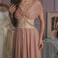 Robe de bal de princesse bustier à volants en satin long, robe de soirée C8117