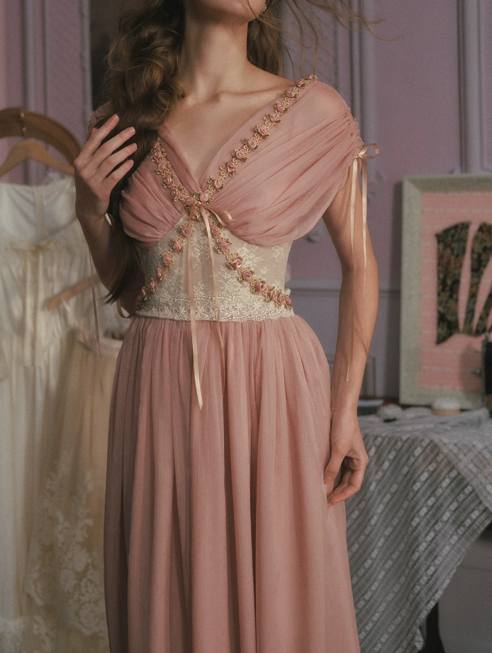 Robe de bal de princesse bustier à volants en satin long, robe de soirée C8117