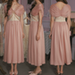 Robe de bal de princesse bustier à volants en satin long, robe de soirée C8117