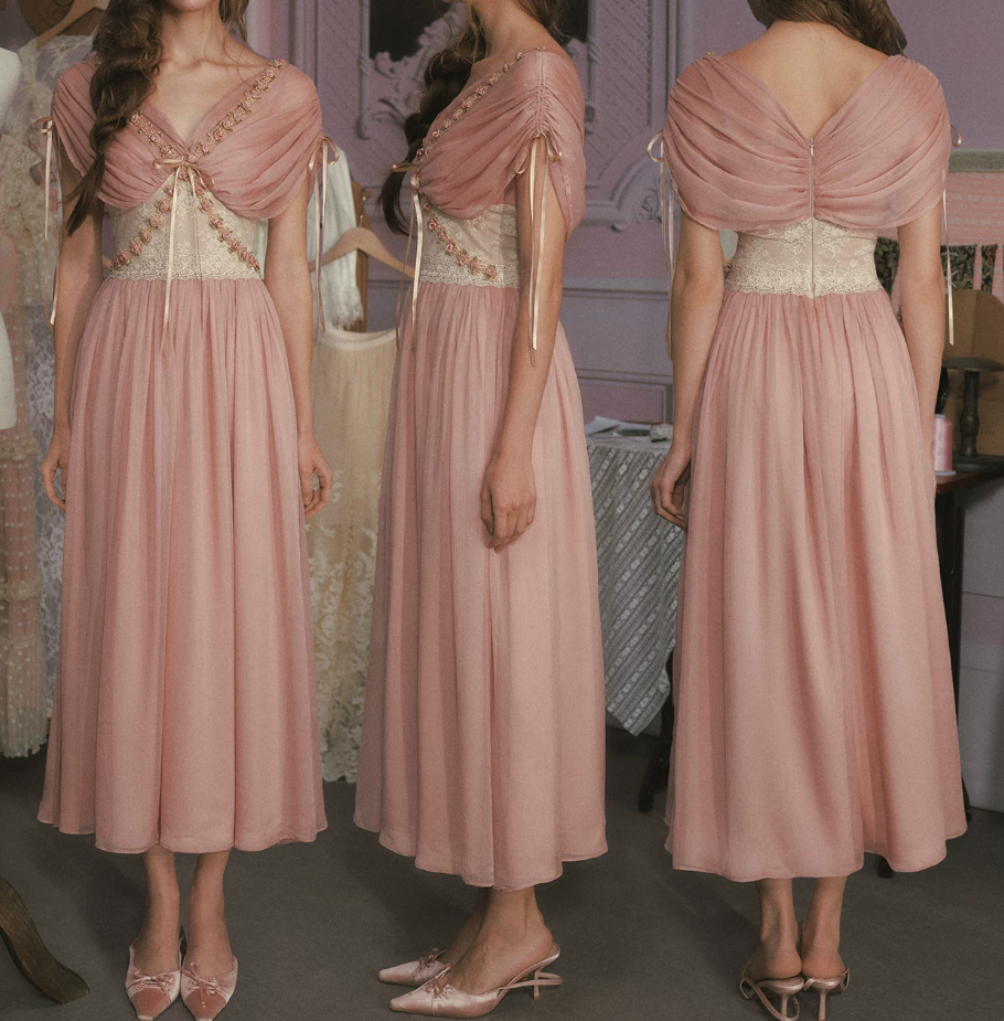 Robe de bal de princesse bustier à volants en satin long, robe de soirée C8117