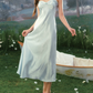 Robe de bal de princesse bustier à volants en satin long, robe de soirée C8117