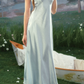Robe de bal de princesse bustier à volants en satin long, robe de soirée C8117