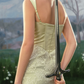 Robe de bal de princesse bustier à volants en satin long, robe de soirée C8117