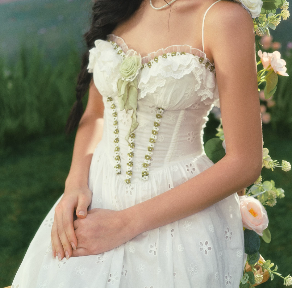 Robe de bal de princesse bustier à volants en satin long, robe de soirée C8117