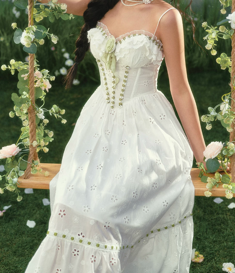 Robe de bal de princesse bustier à volants en satin long, robe de soirée C8117