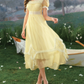Robe de bal de princesse bustier à volants en satin long, robe de soirée C8117