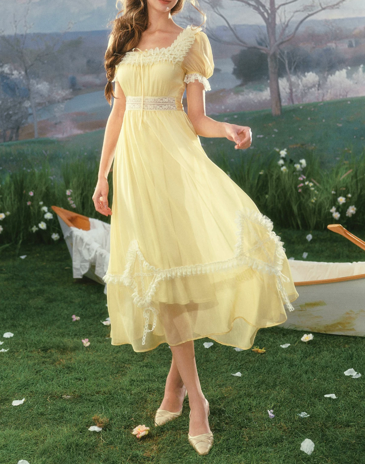 Robe de bal de princesse bustier à volants en satin long, robe de soirée C8117