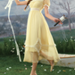 Robe de bal de princesse bustier à volants en satin long, robe de soirée C8117