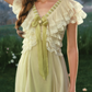 Robe de bal de princesse bustier à volants en satin long, robe de soirée C8117