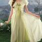 Robe de bal de princesse bustier à volants en satin long, robe de soirée C8117