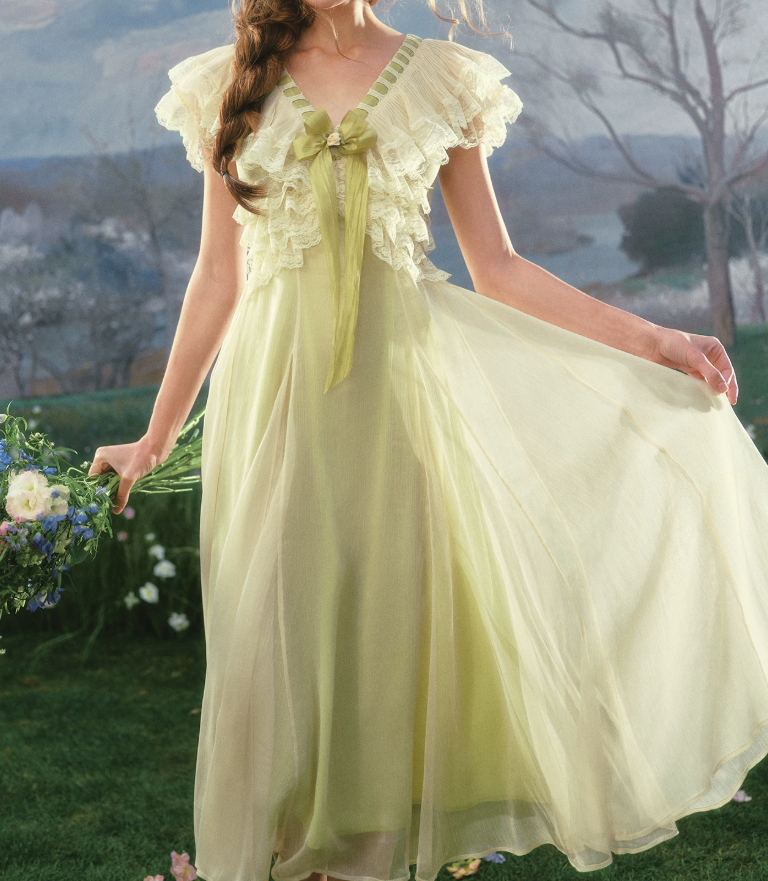 Robe de bal de princesse bustier à volants en satin long, robe de soirée C8117