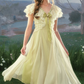 Robe de bal de princesse bustier à volants en satin long, robe de soirée C8117