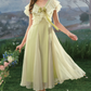 Robe de bal de princesse bustier à volants en satin long, robe de soirée C8117