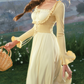 Robe de bal de princesse bustier à volants en satin long, robe de soirée C8117