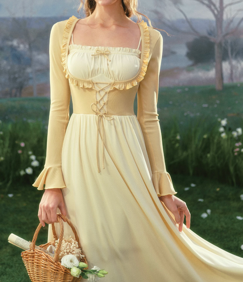 Robe de bal de princesse bustier à volants en satin long, robe de soirée C8117
