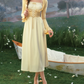 Robe de bal de princesse bustier à volants en satin long, robe de soirée C8117