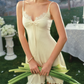 Mini robe de soirée en satin, sans bretelles, sans manches, ligne a, simple, C899