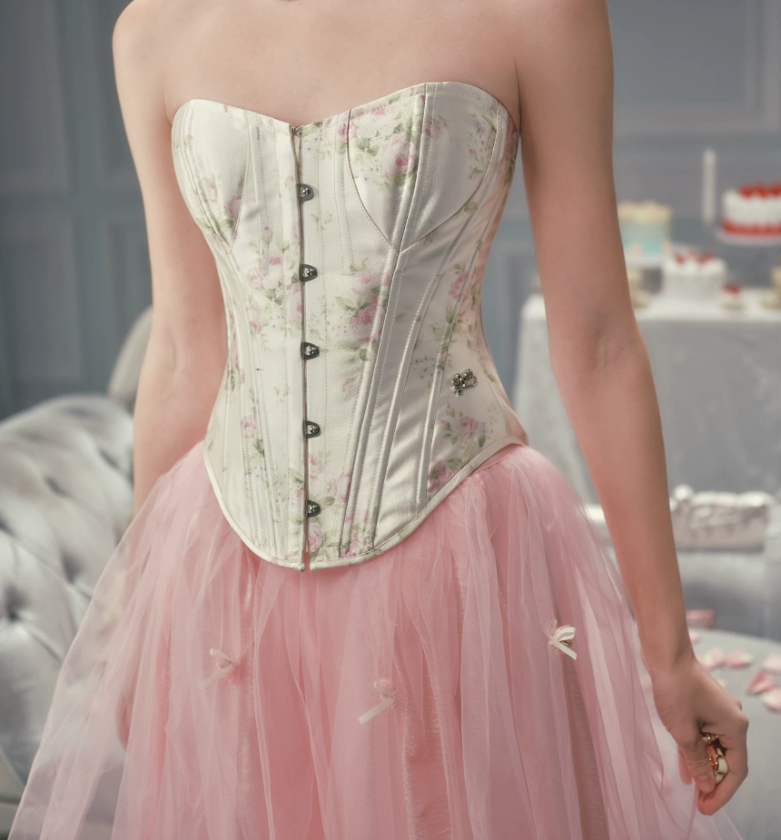 Robe de bal de princesse bustier à volants en satin long, robe de soirée C8117