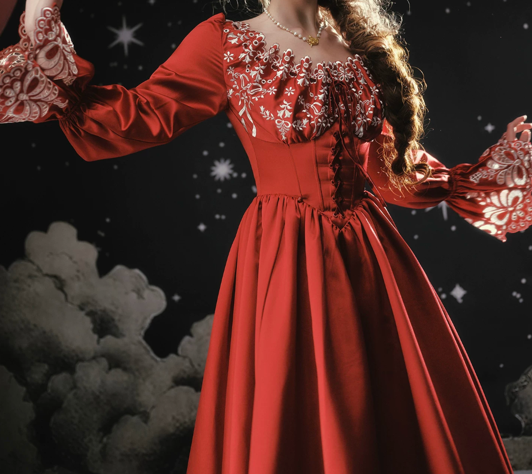 Robe de bal de princesse bustier à volants en satin long, robe de soirée C8117