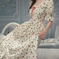 Robe de bal de princesse bustier à volants en satin long, robe de soirée C8117