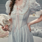 Robe de bal de princesse bustier à volants en satin long, robe de soirée C8117
