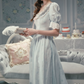 Robe de bal de princesse bustier à volants en satin long, robe de soirée C8117