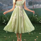 Robe de bal de princesse bustier à volants en satin long, robe de soirée C8117