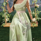 Robe de bal de princesse bustier à volants en satin long, robe de soirée C8117