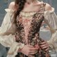 Robe de bal de princesse bustier à volants en satin long, robe de soirée C8117