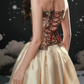 Robe de bal de princesse bustier à volants en satin long, robe de soirée C8117