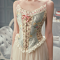 Robe de bal de princesse bustier à volants en satin long, robe de soirée C8117