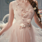 Robe de bal de princesse bustier à volants en satin long, robe de soirée C8117