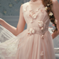 Robe de bal de princesse bustier à volants en satin long, robe de soirée C8117
