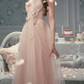 Robe de bal de princesse bustier à volants en satin long, robe de soirée C8117